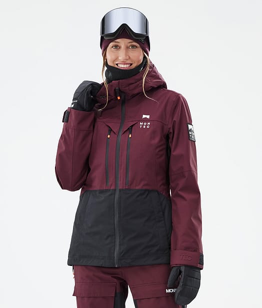 Montec Moss W Skijacke Damen Burgundy/Black