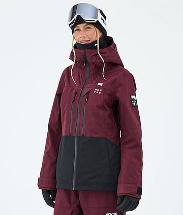 Montec Moss W Skijacke Burgundy/Black