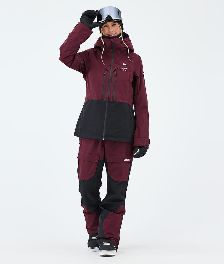 Montec Moss W Snowboardjacke Damen Burgundy/Black, Bild 2 von 9