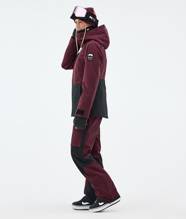 Montec Moss W Snowboardjacke Damen Burgundy/Black Renewed, Bild 4 von 10