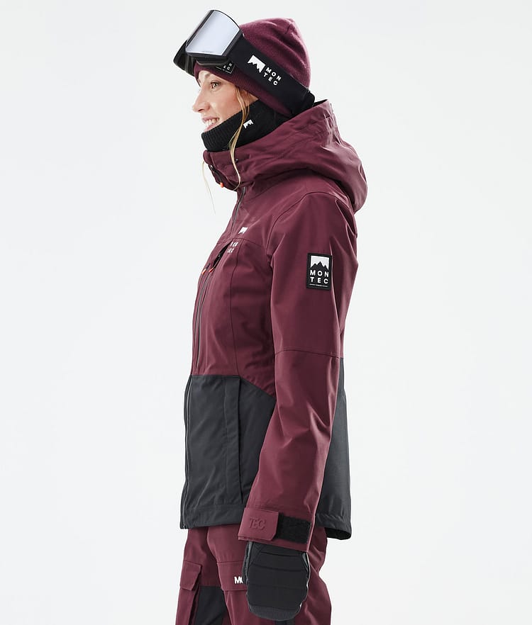 Montec Moss W Snowboardjacke Damen Burgundy/Black Renewed, Bild 6 von 10