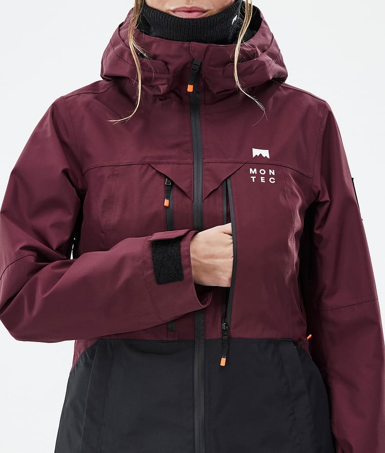 Montec Moss W Snowboardjacke Damen Burgundy/Black, Bild 9 von 10