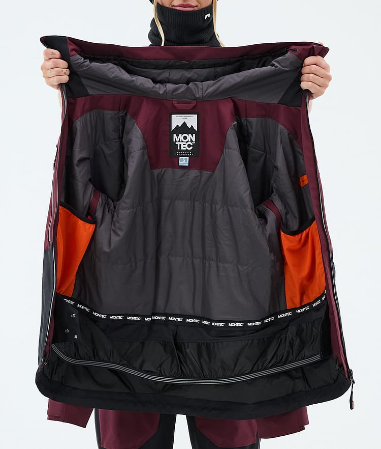 Montec Moss W Snowboardjacke Damen Burgundy/Black, Bild 9 von 9