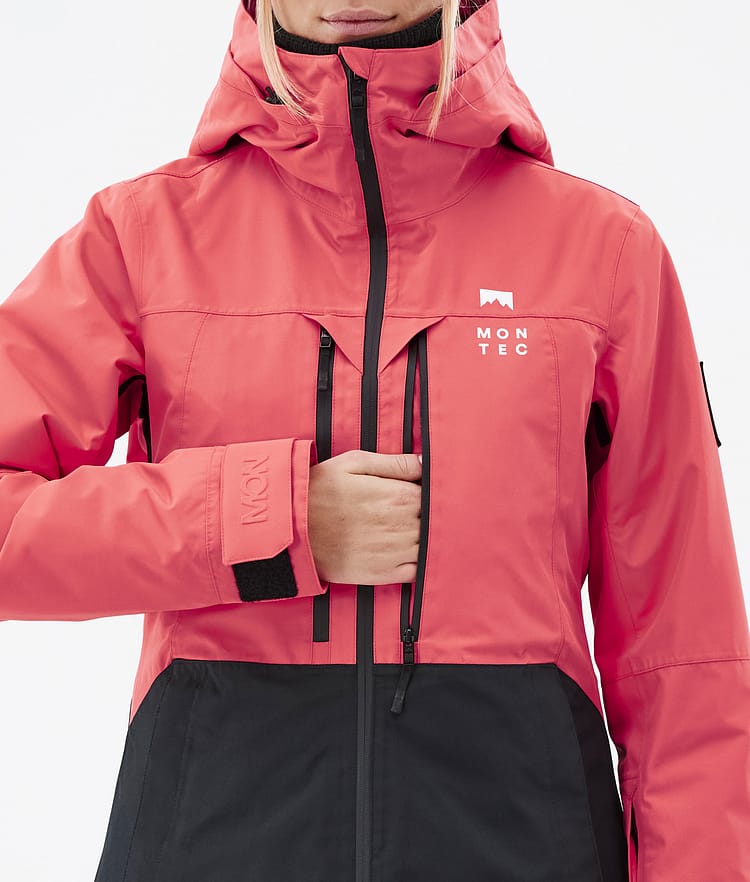 Montec Moss W Skijacke Damen Coral/Black, Bild 9 von 10