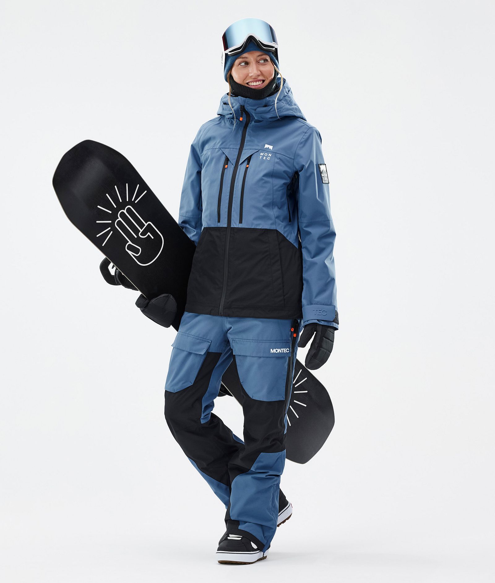 Montec Moss W Snowboardjacke Damen Blue Steel/Black Renewed, Bild 3 von 10