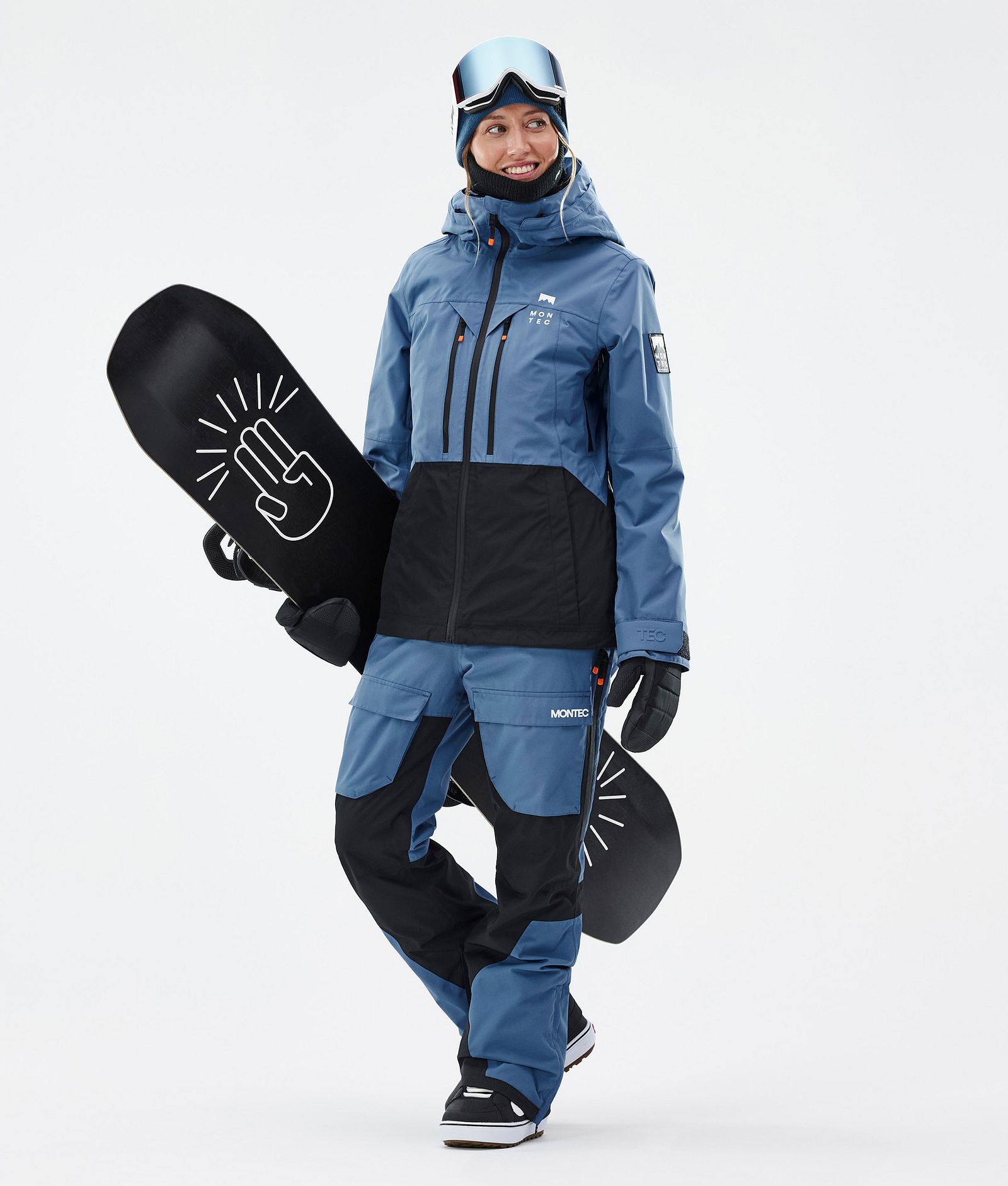 Montec Moss W Snowboardjacke Damen Blue Steel/Black