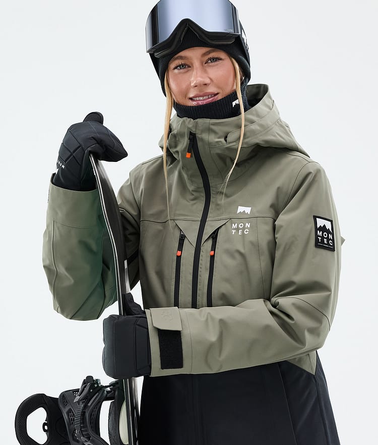 Montec Moss W Snowboardjacke Damen Greenish/Black Renewed, Bild 2 von 10