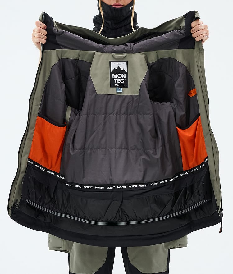 Montec Moss W Snowboardjacke Damen Greenish/Black, Bild 9 von 9