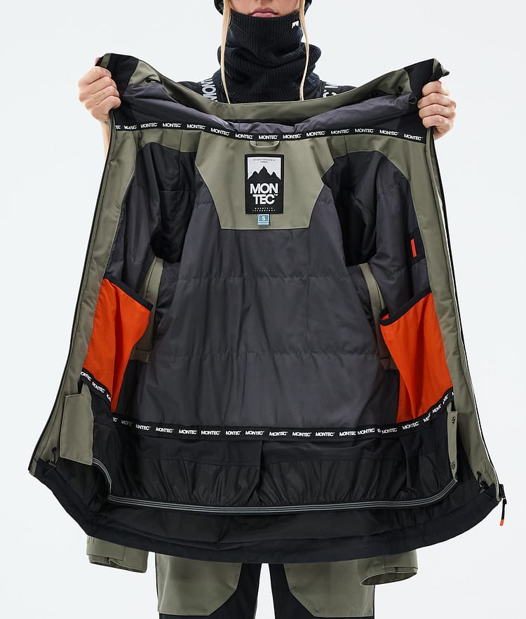 Montec Moss W Snowboardjacke Damen Greenish/Black Renewed, Bild 10 von 10