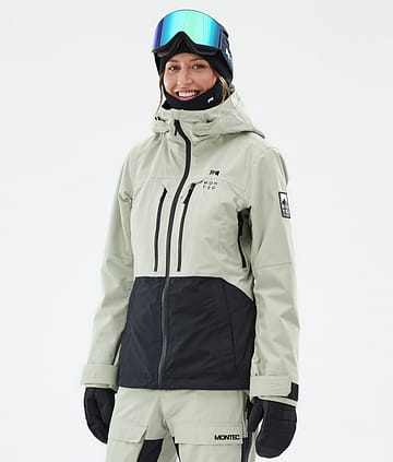 Montec Moss W Snowboardjacke Damen Soft Green/Black