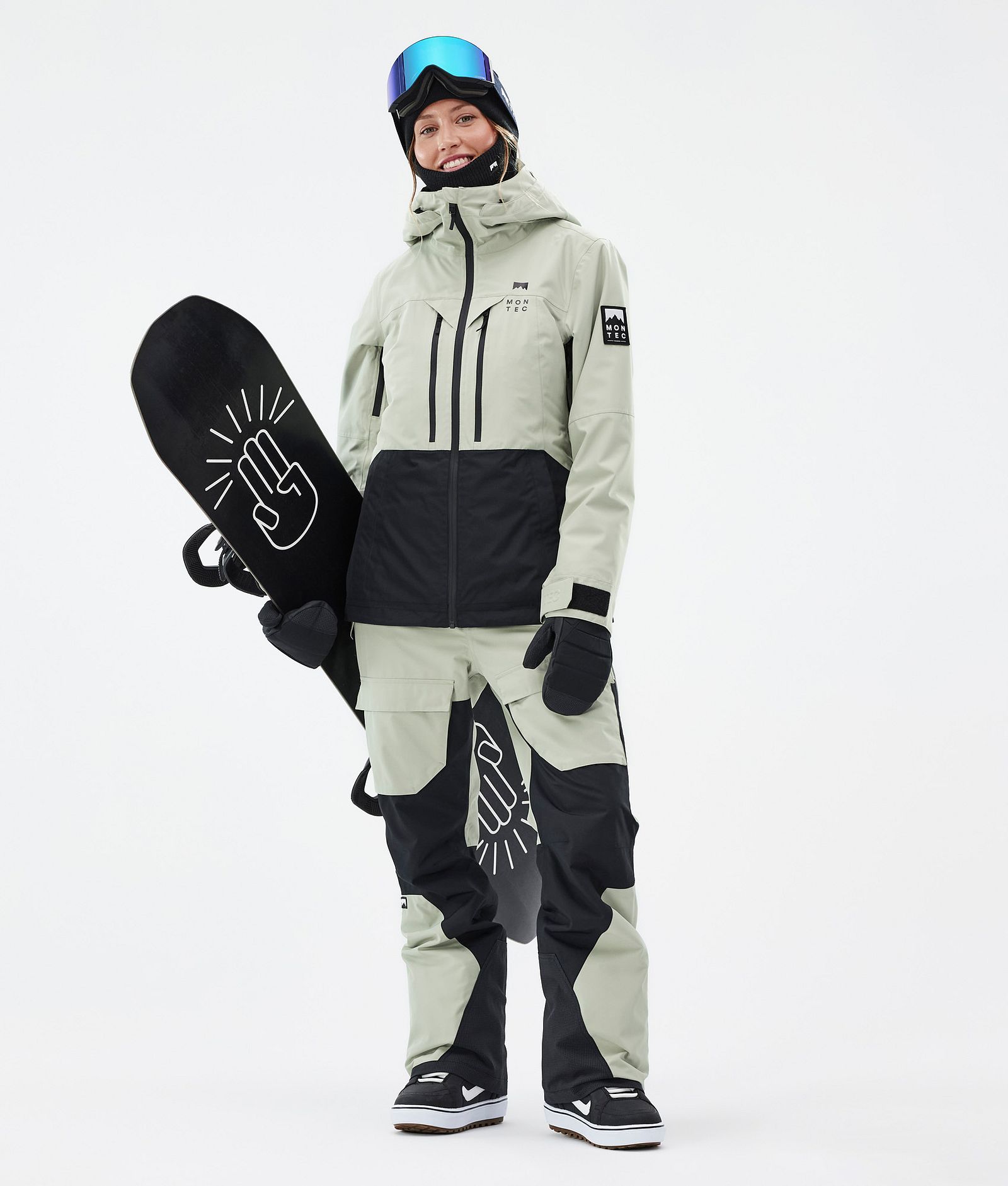 Montec Moss W Snowboardjacke Damen Soft Green/Black Renewed