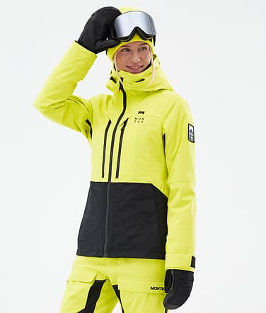 Montec Moss W Snowboardjacke Damen Bright Yellow/Black Renewed