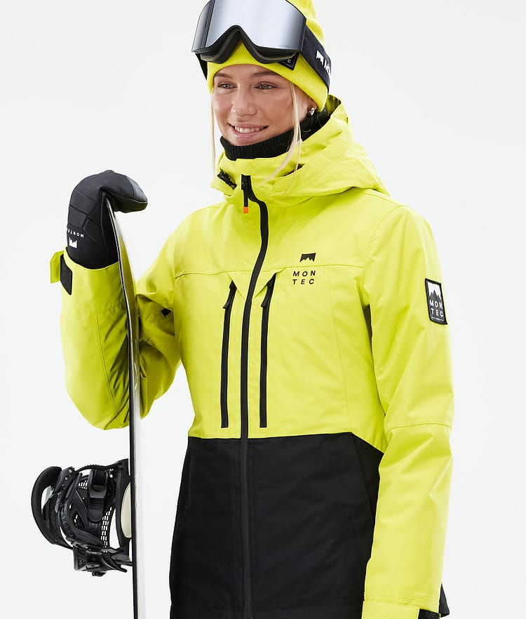 Montec Moss W Snowboardjacke Damen Bright Yellow/Black