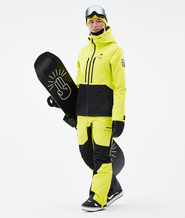 Montec Moss W Snowboardjacke Damen Bright Yellow/Black