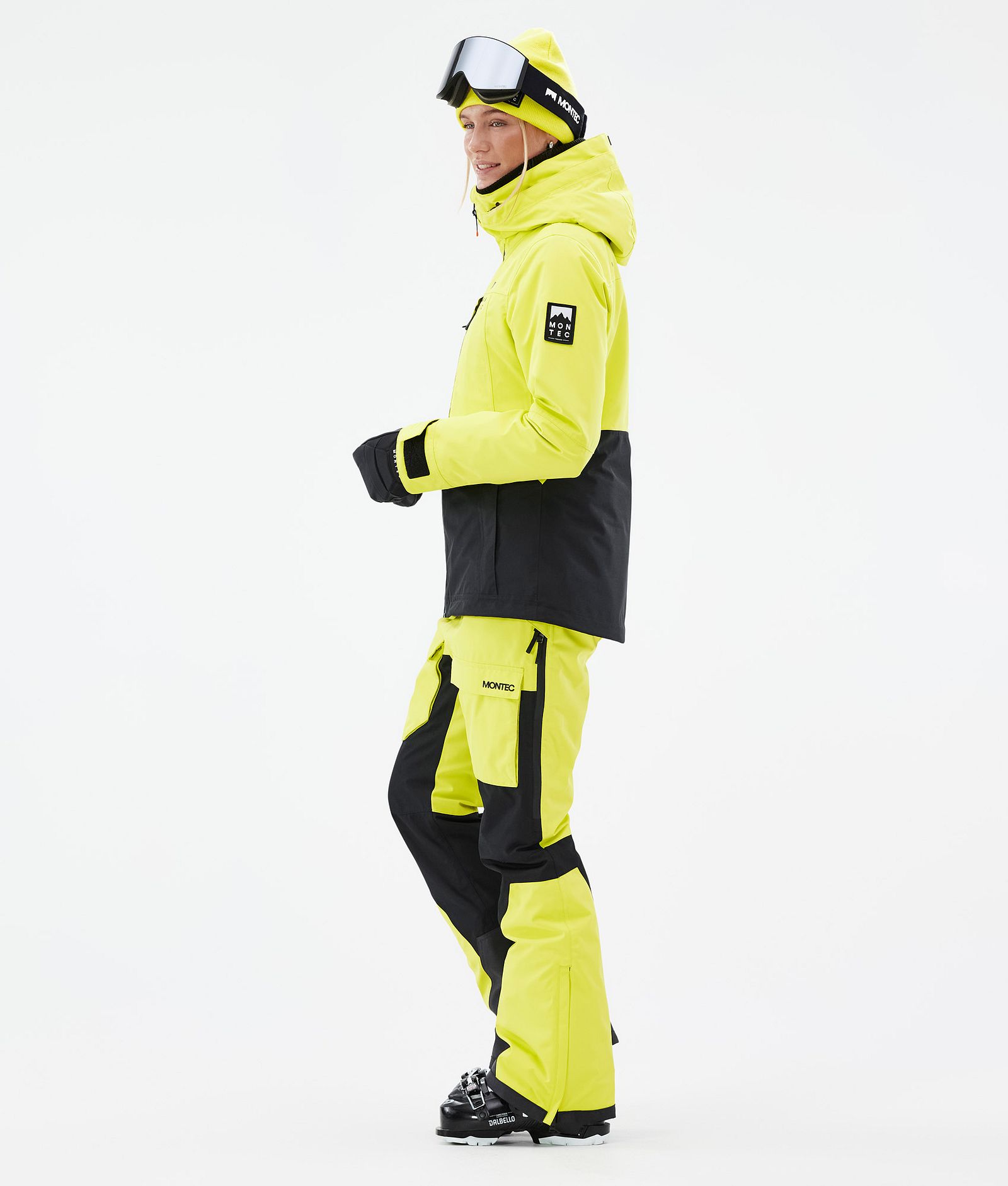 Montec Moss W Skijacke Damen Bright Yellow/Black
