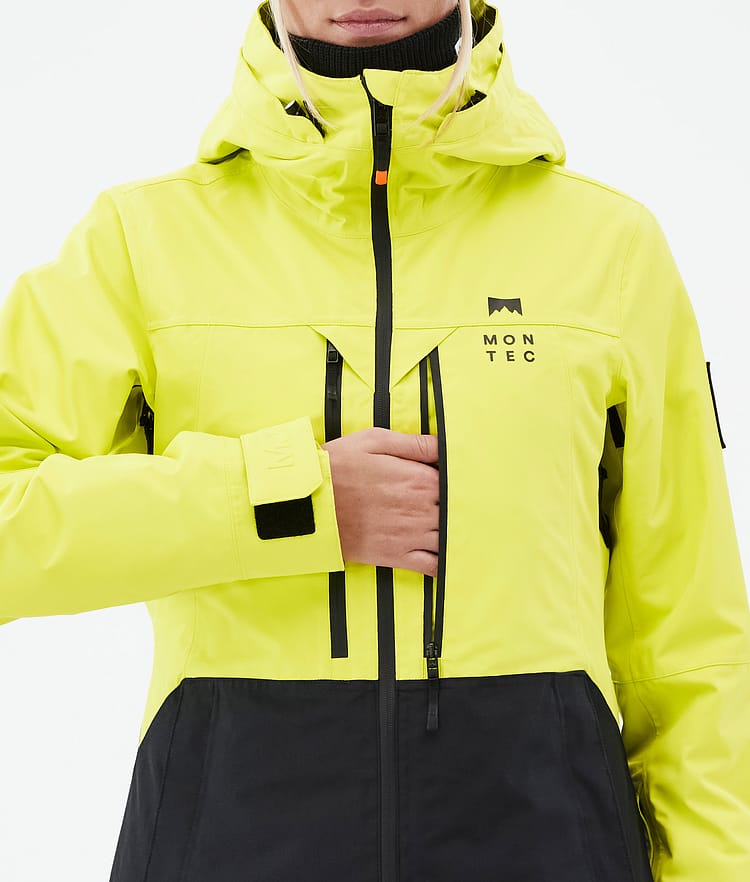 Montec Moss W Snowboardjacke Damen Bright Yellow/Black Renewed, Bild 9 von 10