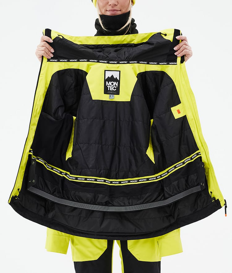 Montec Moss W Skijacke Damen Bright Yellow/Black, Bild 10 von 10