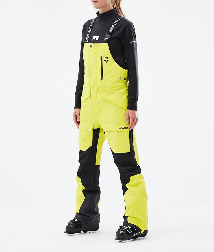 Montec Fawk W Skihose Damen Bright Yellow/Black