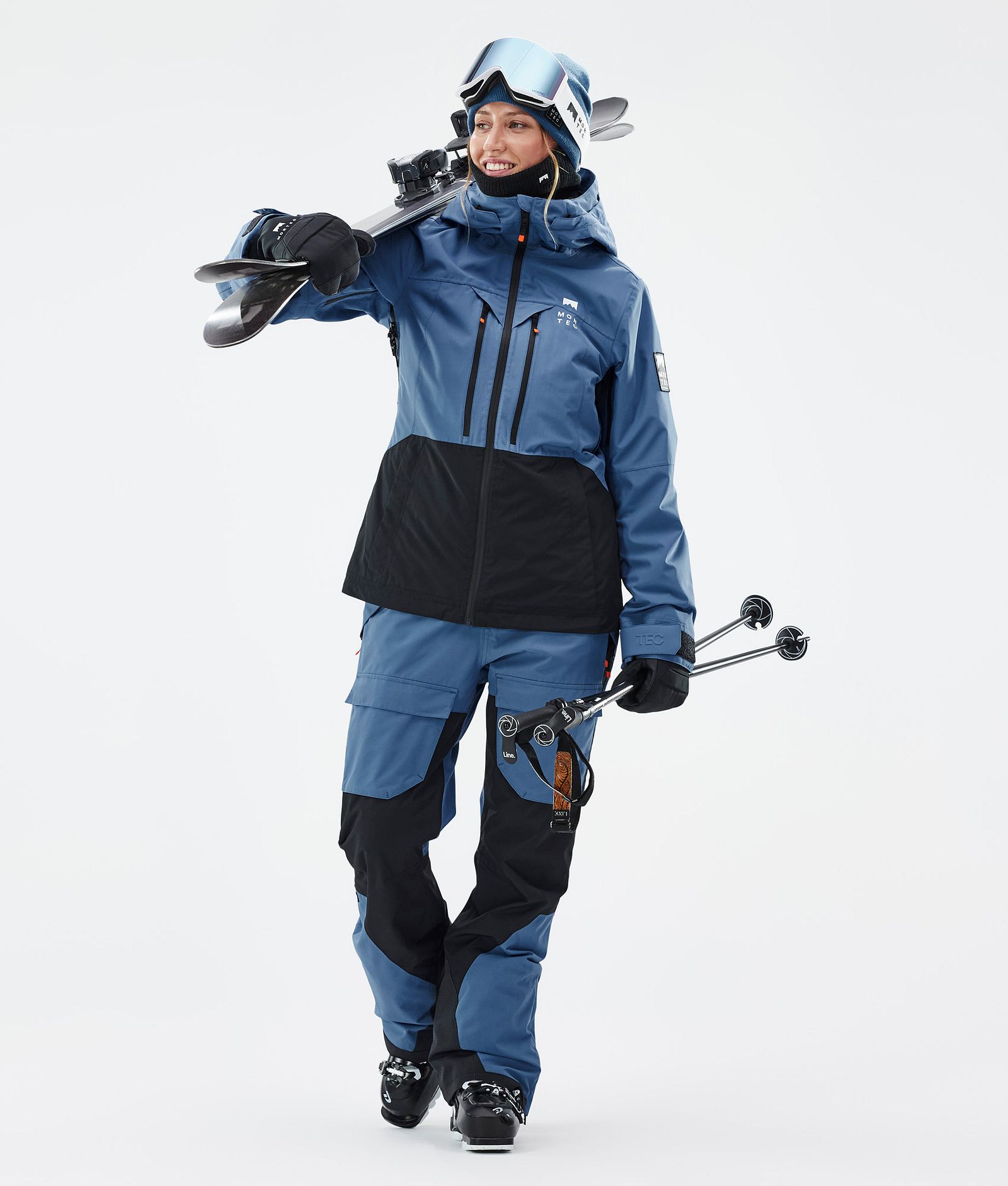 Montec Fawk W Skihose Damen Blue Steel/Black, Bild 2 von 7