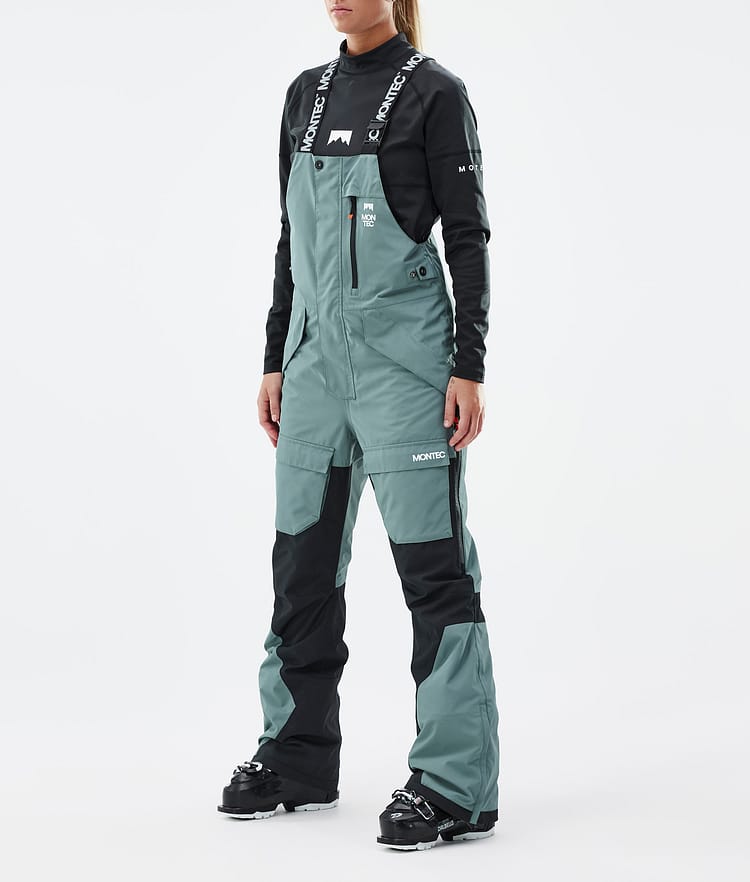 Montec Fawk W Skihose Damen Atlantic/Black - Grün