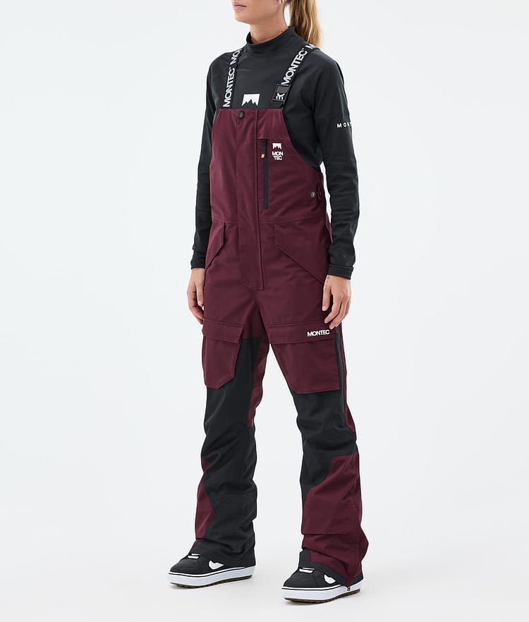 Montec Fawk W Snowboardhose Damen Burgundy/Black, Bild 1 von 7