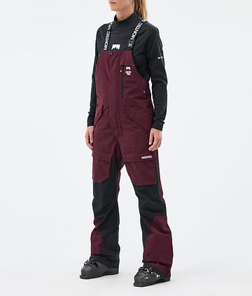Montec Fawk W Skihose Damen Burgundy/Black