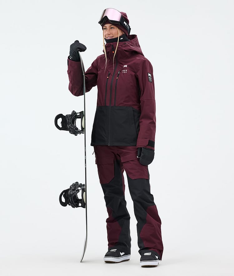 Montec Fawk W Snowboardhose Damen Burgundy/Black, Bild 3 von 8