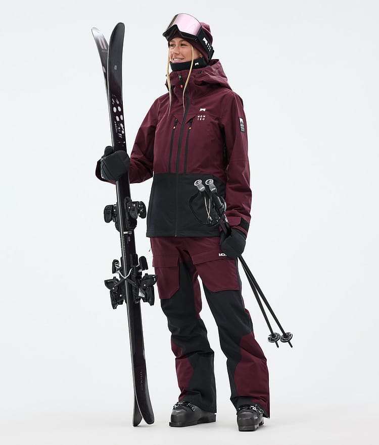 Montec Fawk W Skihose Damen Burgundy/Black, Bild 3 von 8