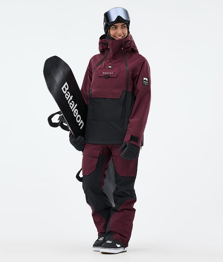 Montec Fawk W Snowboardhose Damen Burgundy/Black, Bild 2 von 7