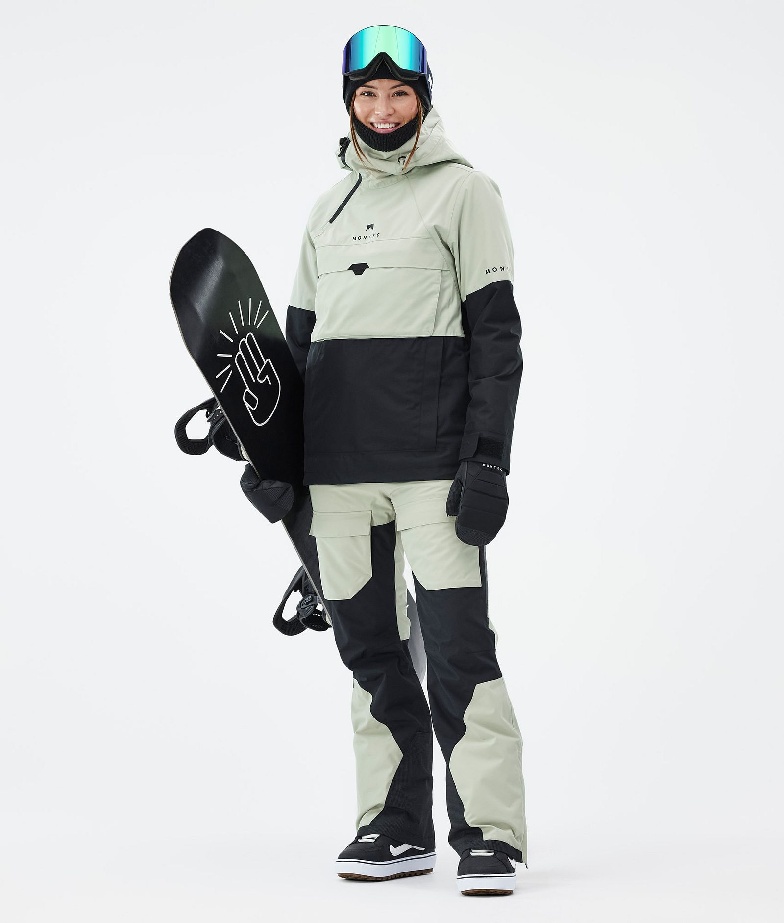 Montec Fawk W Snowboardhose Damen Soft Green/Black