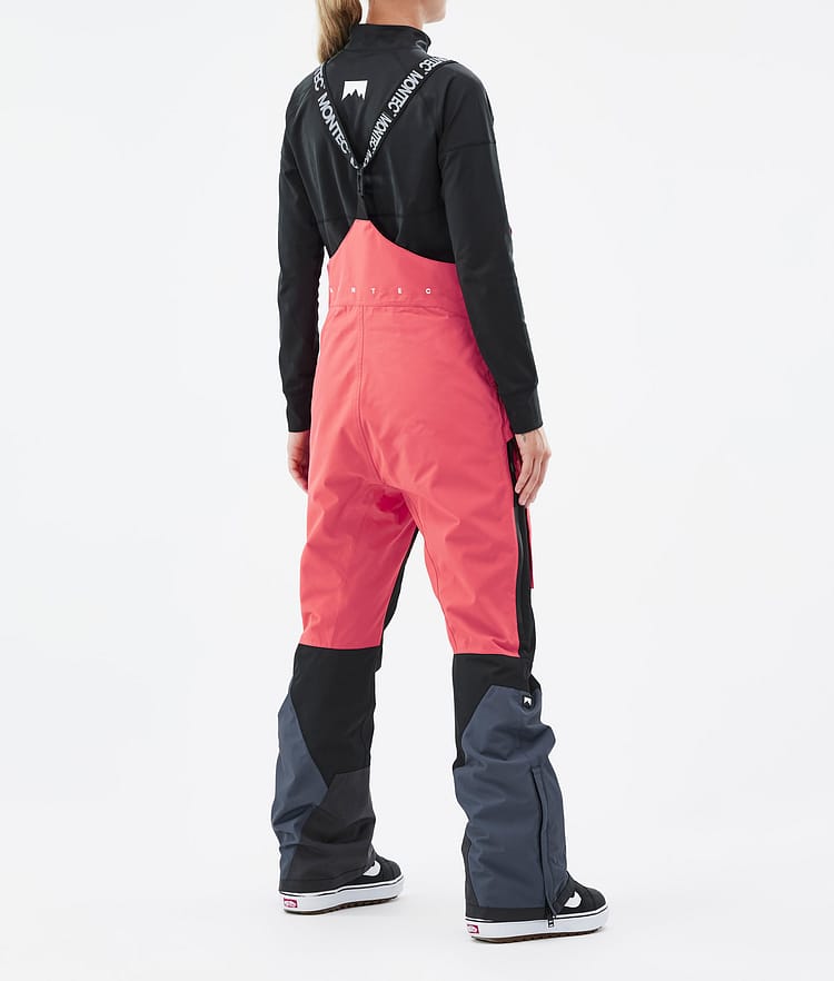 Montec Fawk W Snowboardhose Damen Coral/Black/Metal Blue