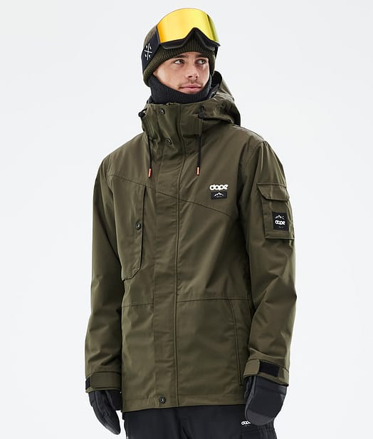 Dope Adept Snowboardjacke Herren Olive Green