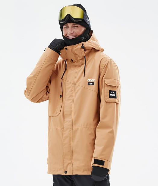 Dope Adept Snowboardjacke Herren Khaki Yellow