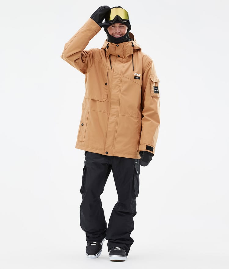 Dope Adept Snowboardjacke Herren Khaki Yellow