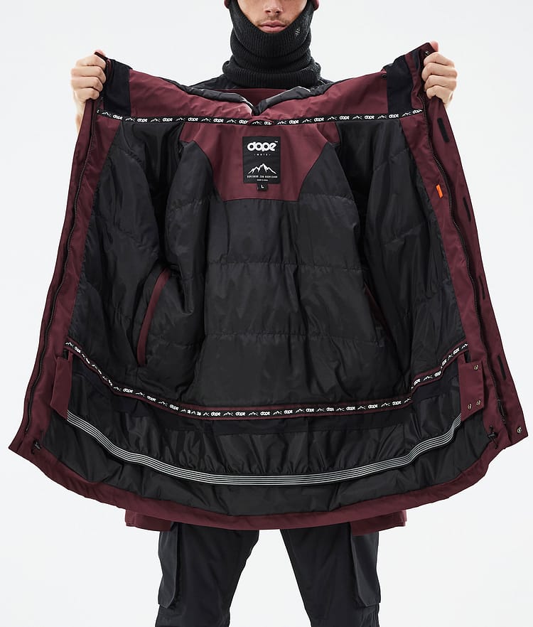 Dope Adept Snowboardjacke Herren Don Burgundy