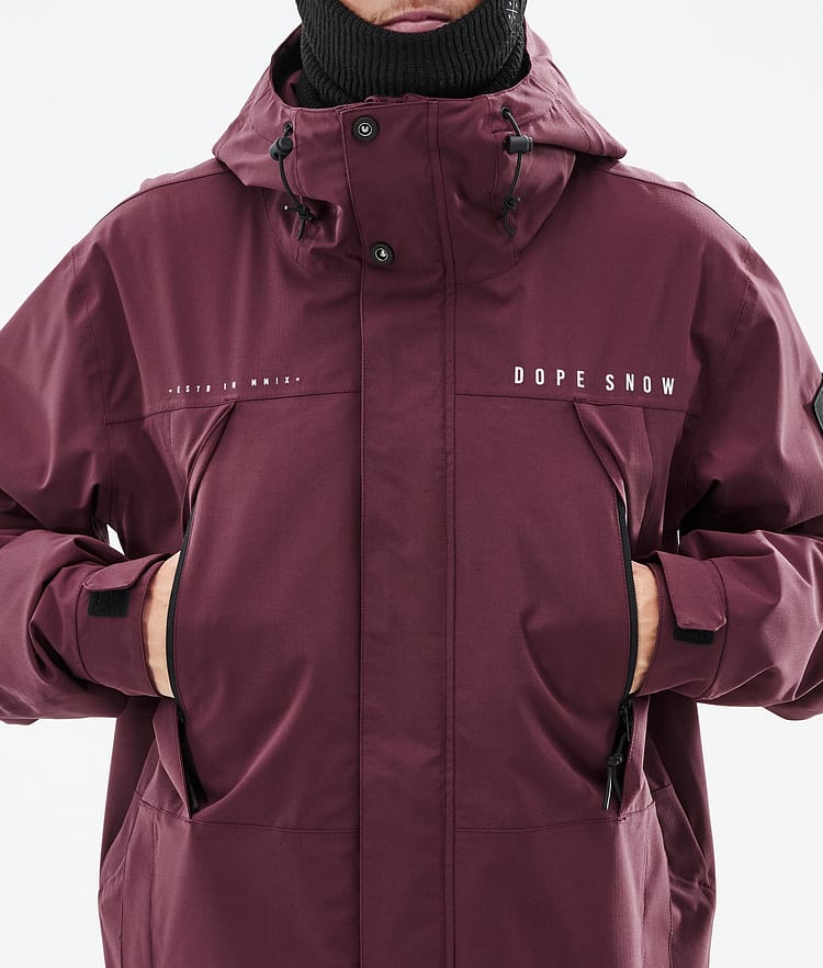 Dope Ranger Snowboardjacke Herren Burgundy, Image 9 of 10