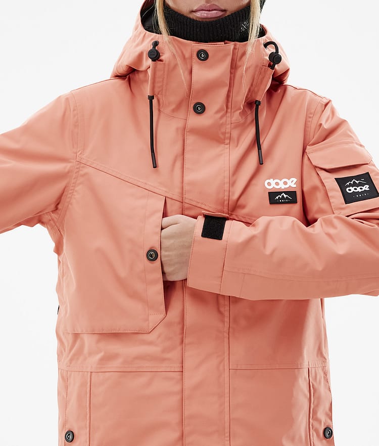 Dope Adept W Skijacke Damen Peach, Bild 9 von 10