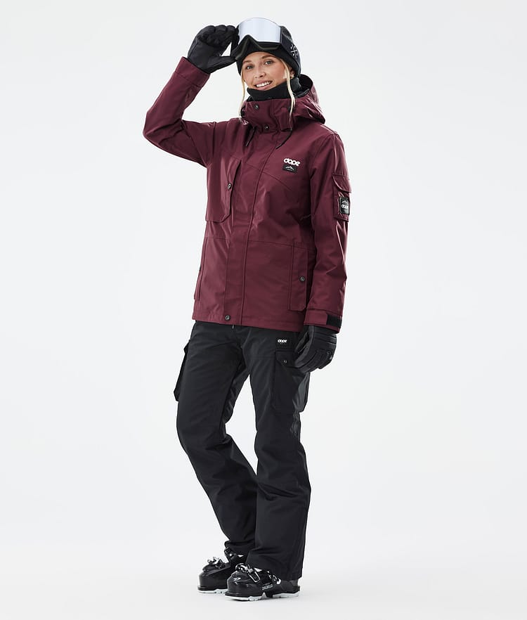 Dope Adept W Skijacke Damen Don Burgundy, Bild 3 von 8