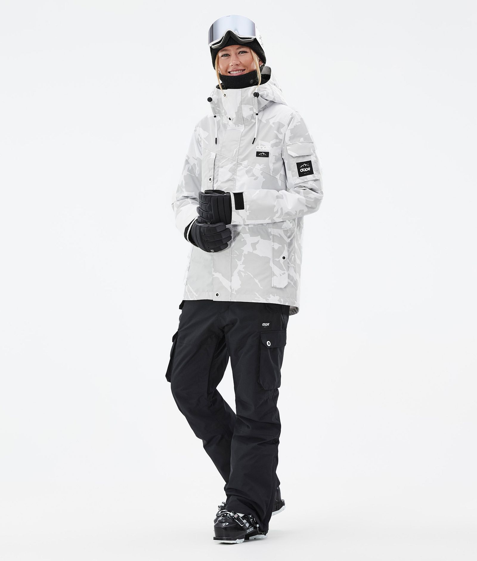 Dope Adept W Skijacke Damen Grey Camo, Bild 2 von 9