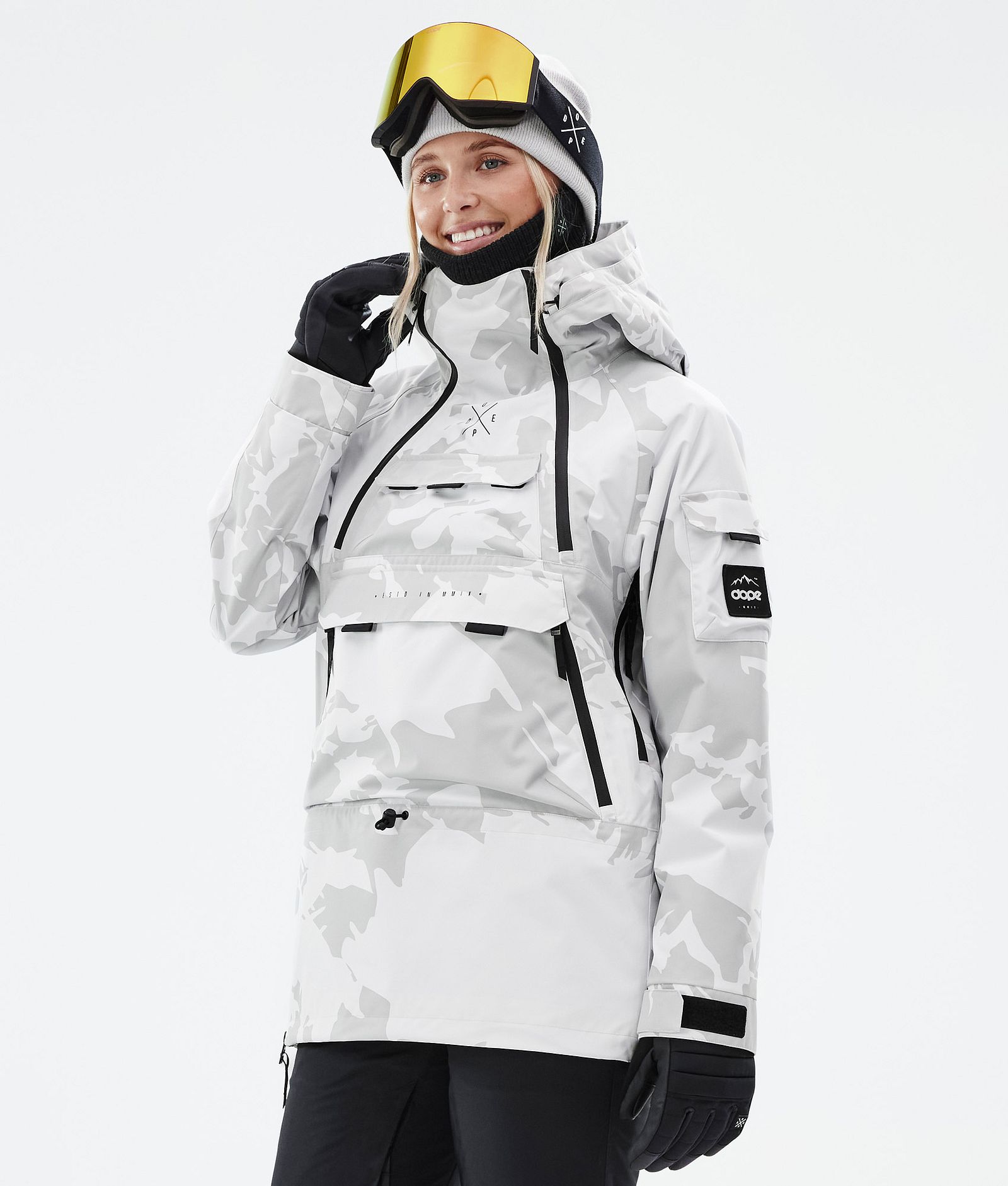 Dope Akin W Skijacke Damen Grey Camo, Bild 1 von 8