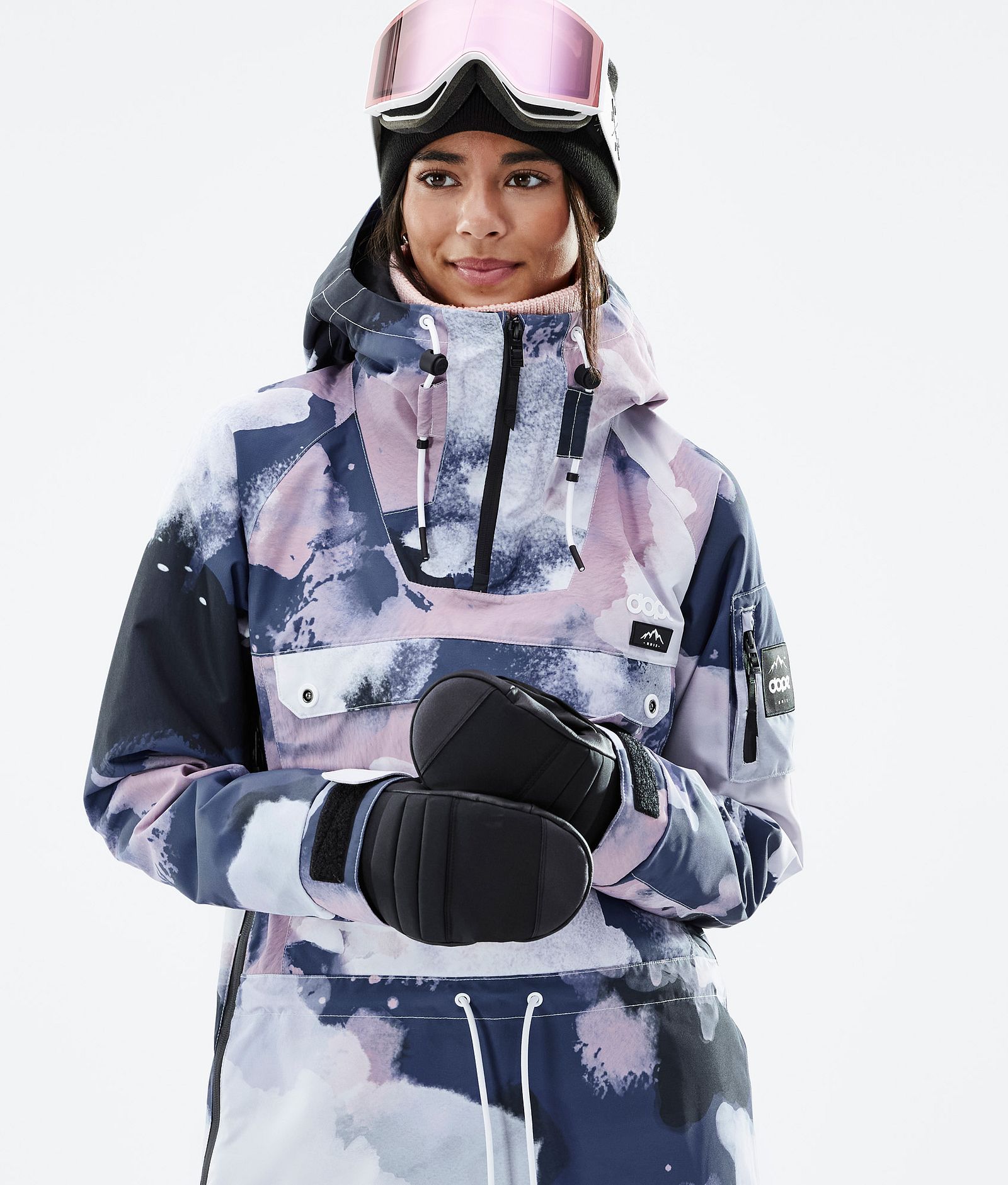 Dames Luxe Ski Gewatteerde Jas met Riem in black | NL Dames Luxe Ski Gewatteerde Jas met Riem in black | NL