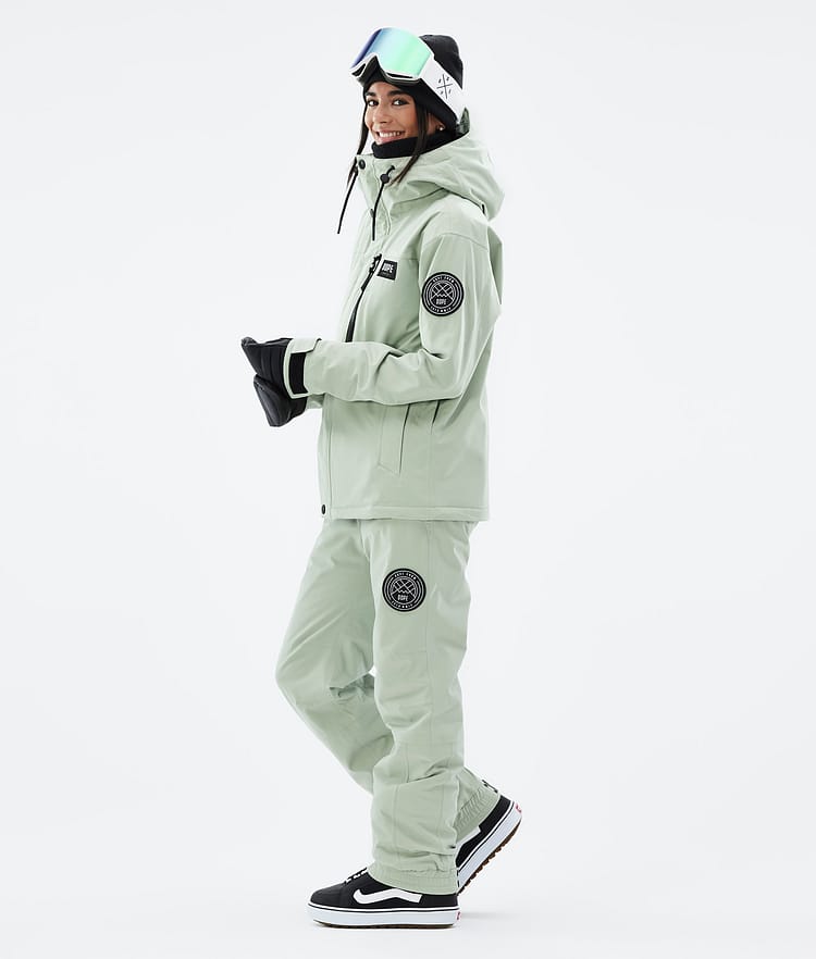 Dope Blizzard W Full Zip Snowboardjacke Damen Soft Green, Bild 4 von 10