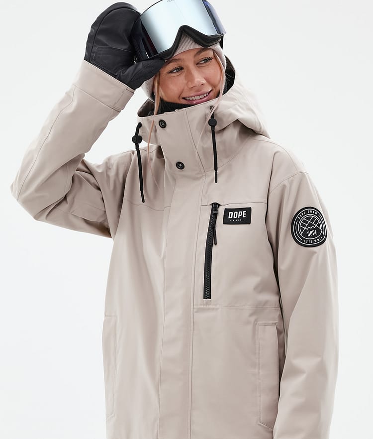 Dope Blizzard W Full Zip 24 Skijacke Damen Sand, Bild 2 von 10