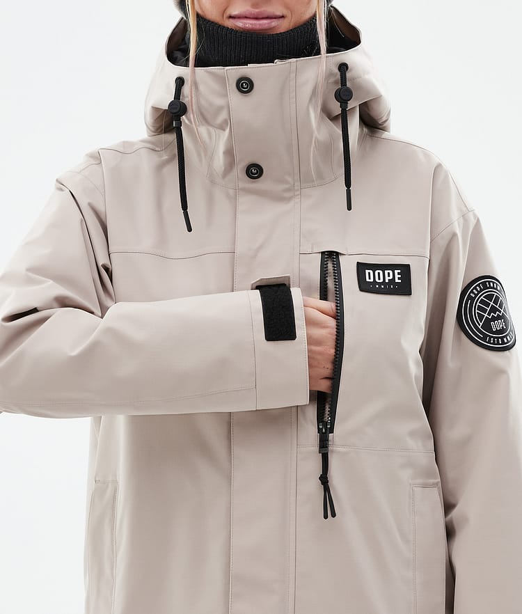 Dope Blizzard W Full Zip 24 Skijacke Damen Sand, Bild 9 von 10