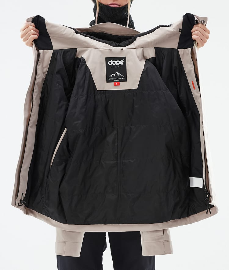 Dope Blizzard W Full Zip 24 Skijacke Damen Sand, Bild 10 von 10