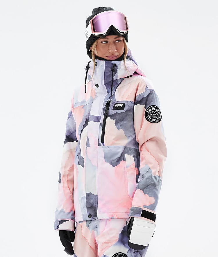 Dope Blizzard W Full Zip Skijacke Damen Blot Peach