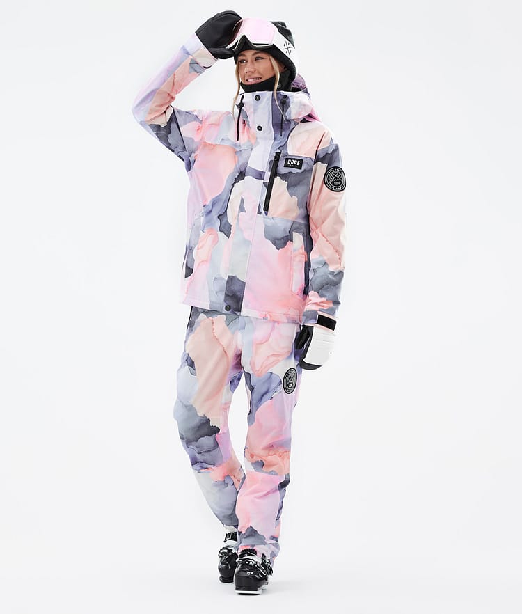 Dope Blizzard W Full Zip Skijacke Damen Blot Peach