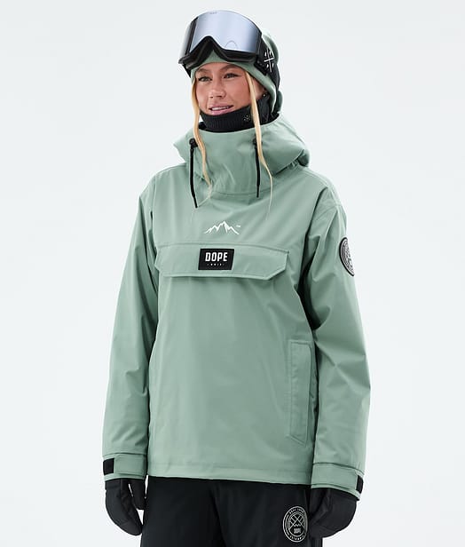 Dope Blizzard W Snowboardjacke Damen Faded Green