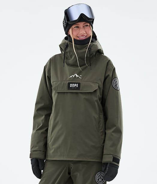 Dope Blizzard W Snowboardjacke Damen Olive Green