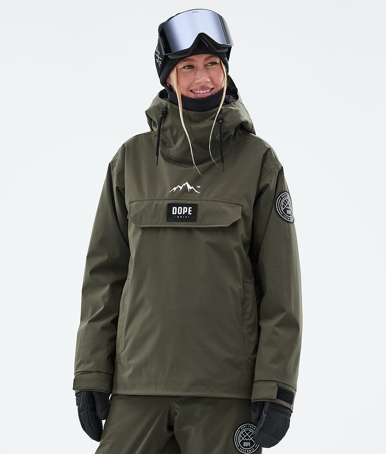 Dope Blizzard W Snowboardjacke Damen Olive Green, Bild 1 von 9